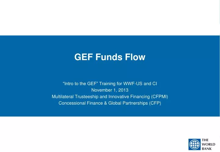 gef funds flow