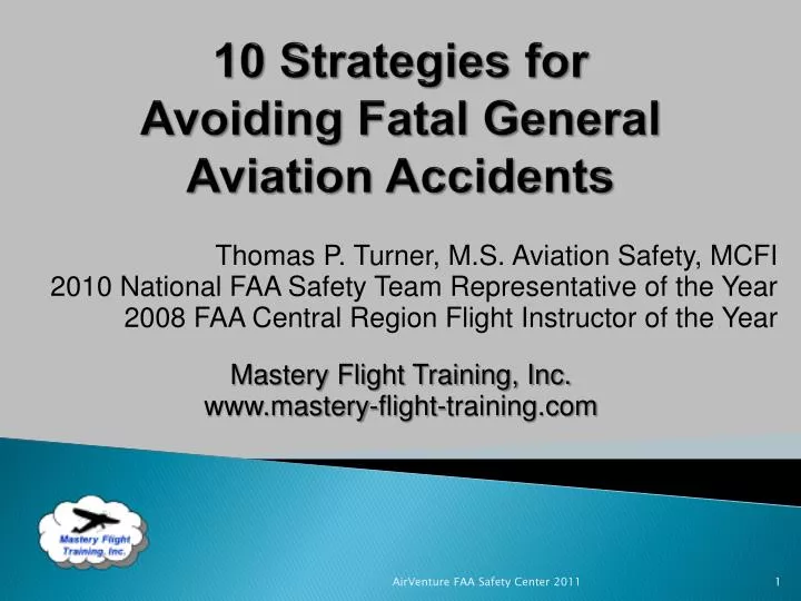 10 strategies for avoiding fatal general aviation accidents