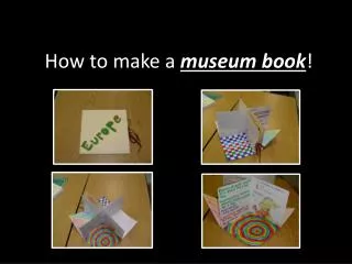 How to make a museum book !