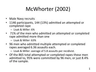 McWhorter (2002)