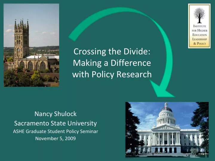 crossing the divide making a difference with policy research