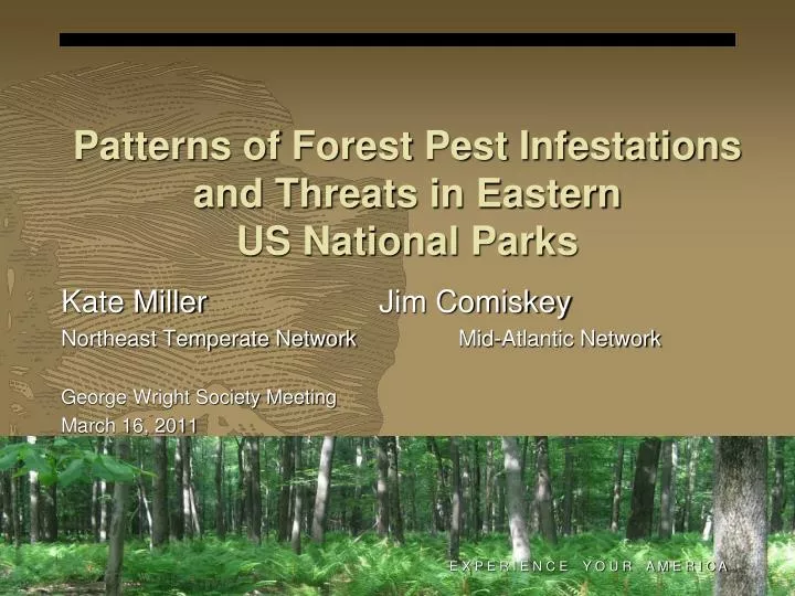 patterns of forest pest infestations and threats in eastern us national parks