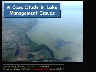 A Case Study in Lake Management Issues