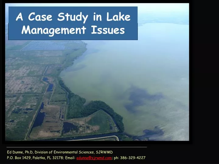 a case study in lake management issues