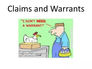 Claims and Warrants