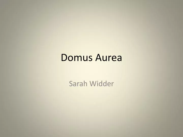 domus aurea