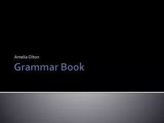 Grammar Book