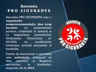 asociatia p r o s i g u r a n t a