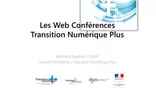 les web conf rences transition num rique plus