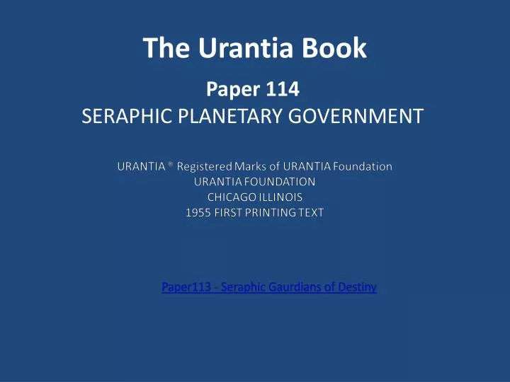 the urantia book