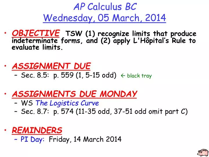 ap calculus bc wednesday 05 march 2014