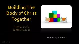 Building The Body of Christ Together Hebrews 13:7-8 Ephesians 4:11-16