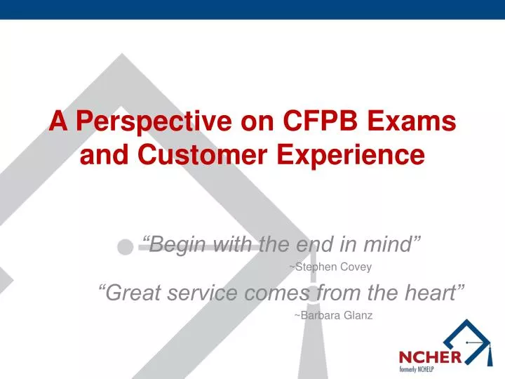 a perspective on cfpb exams and customer experience