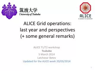 ALICE Grid operations: last year and perspectives (+ some general remarks)