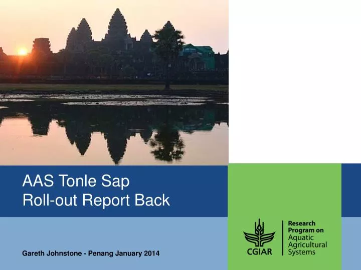 aas tonle sap roll out report back