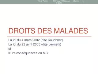 droits des malades