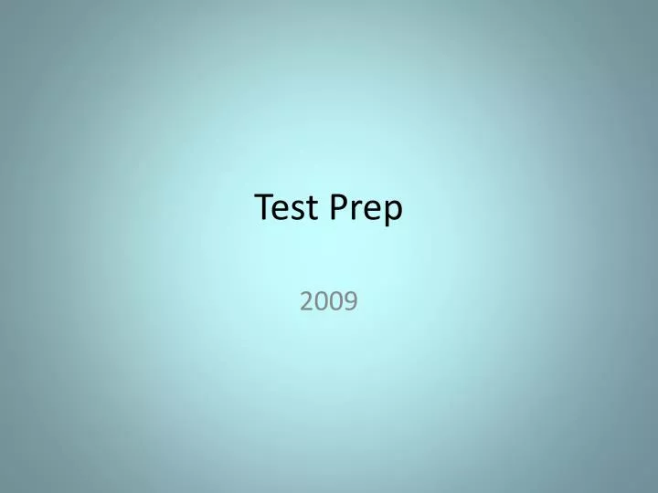 test prep