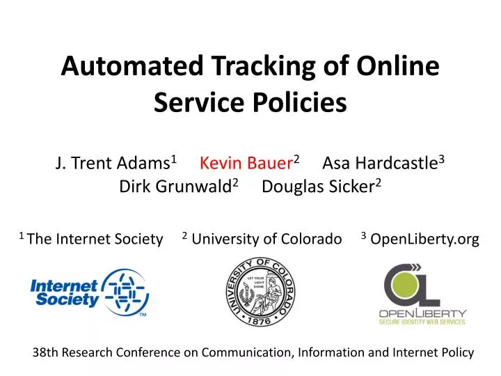 automated tracking of online service policies