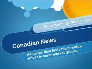 Canadian News