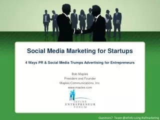Social Media Marketing for Startups 4 Ways PR &amp; Social Media Trumps Advertising for Entrepreneurs
