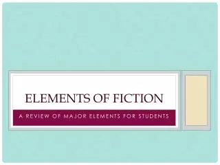 Elements of Fiction