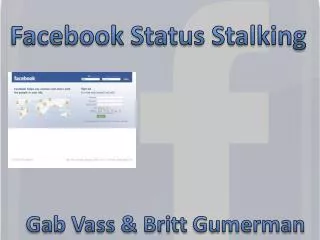 Facebook Status Stalking