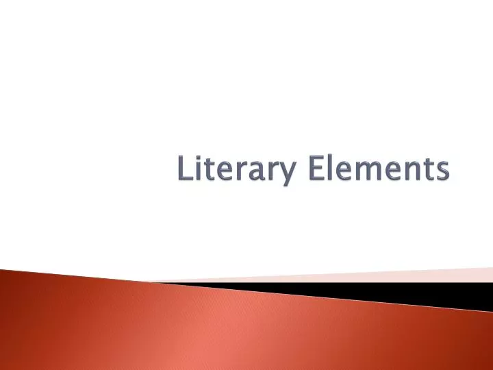 literary elements