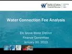 Water Connection Fee Analysis - slide 1