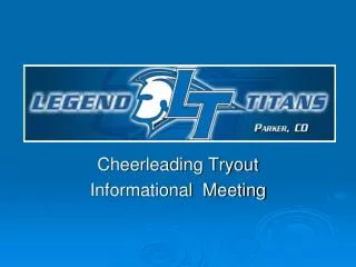 Cheerleading Tryout Informational Meeting