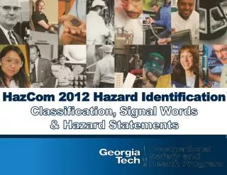HazCom 2012 Hazard Identification Classification, Signal Words &amp; Hazard Statements