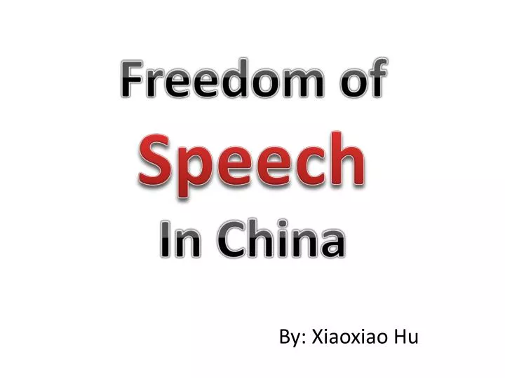 freedom of speech in china