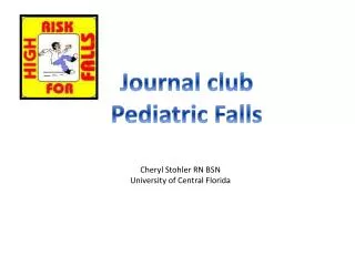 Journal club Pediatric Falls