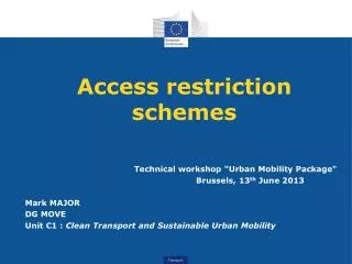 Access restriction schemes