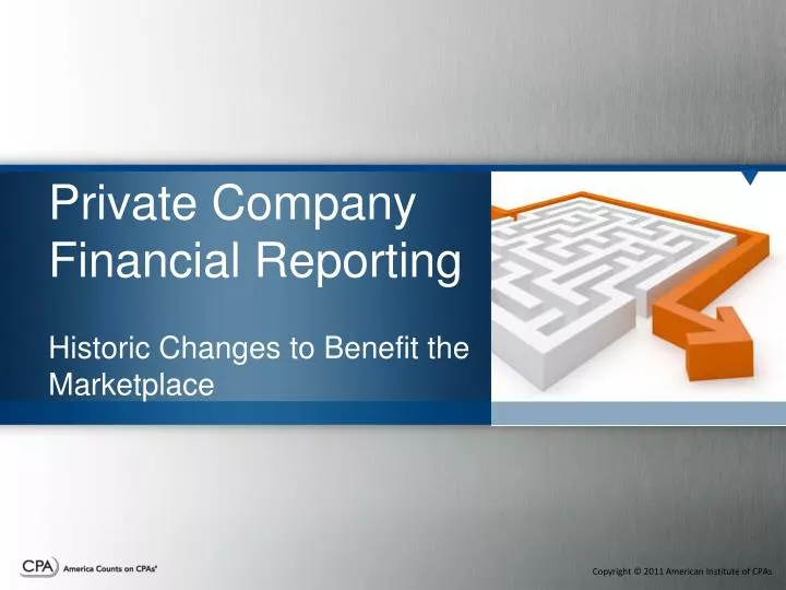 private company financial reporting