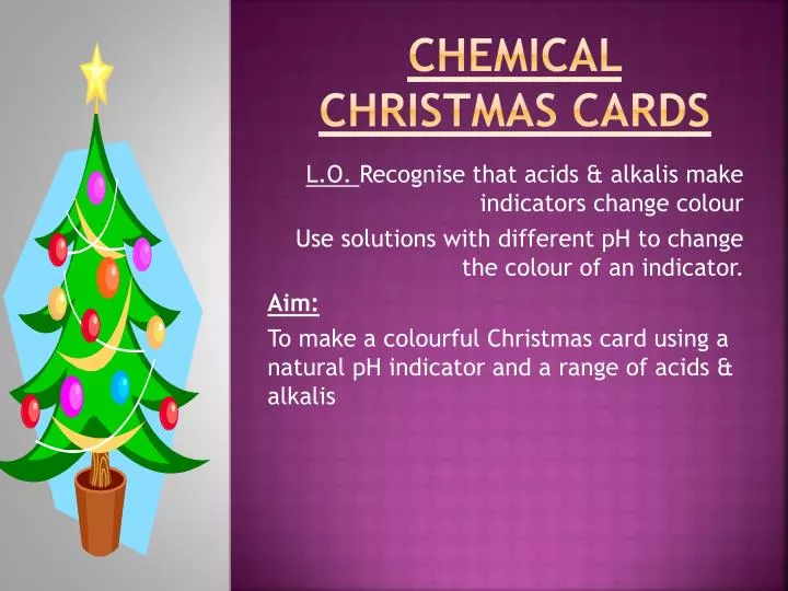 chemical christmas cards