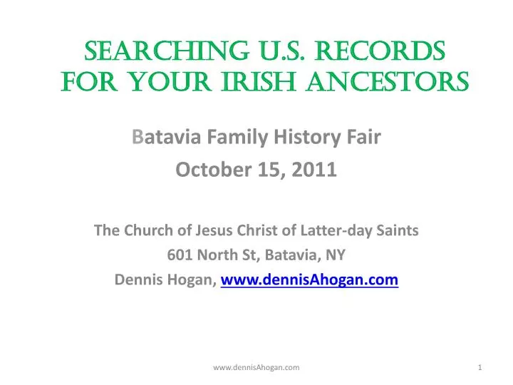 searching u s records for your irish ancestors