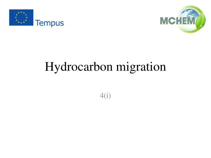 hydrocarbon migration