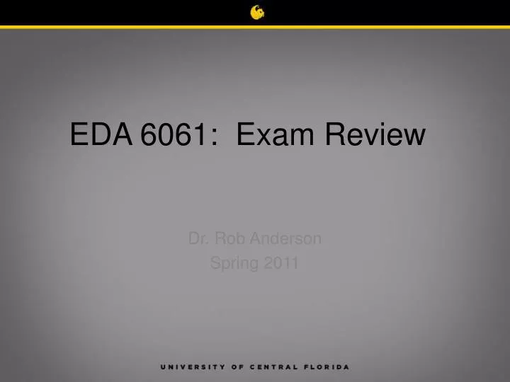 eda 6061 exam review