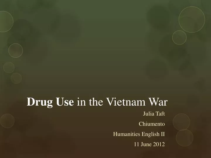 drug use in the vietnam war
