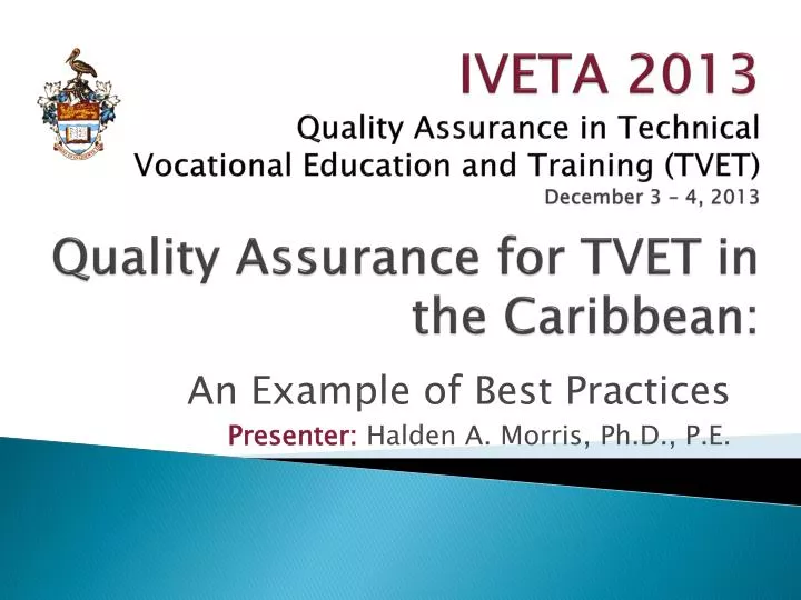 quality assurance for tvet in the caribbean
