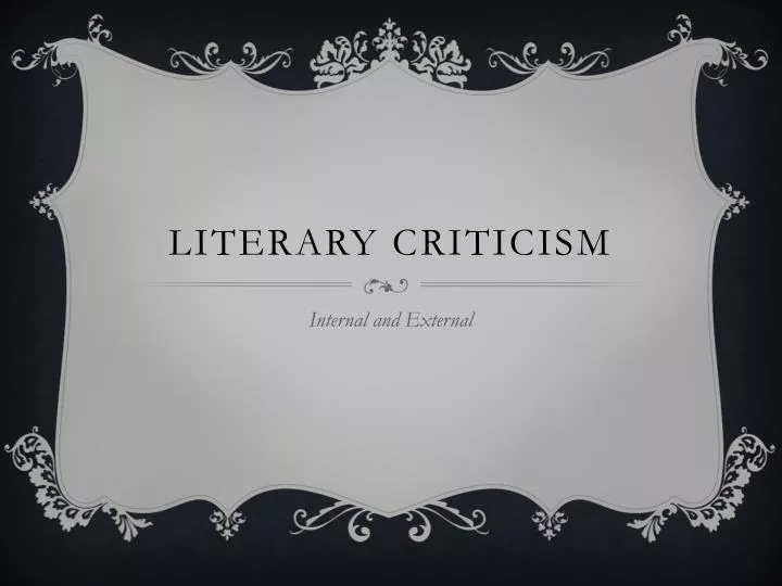 literary criticism