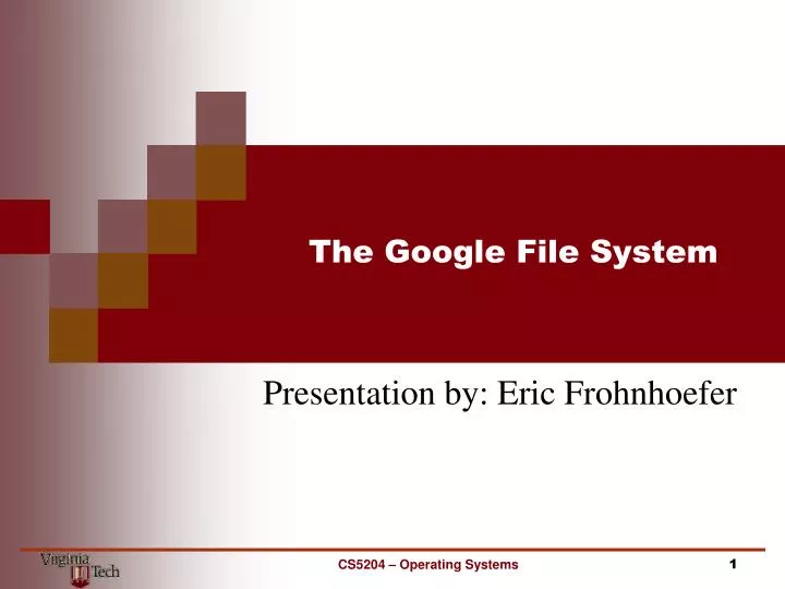 the google file system