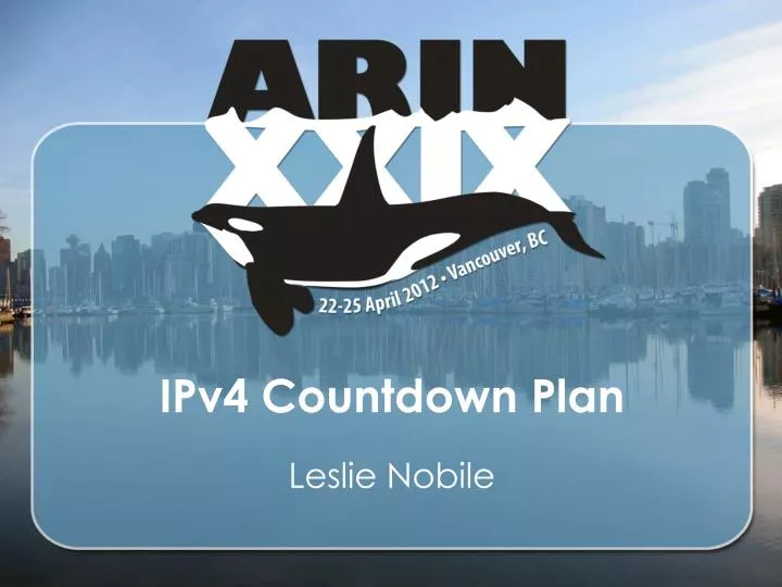 ipv4 countdown plan
