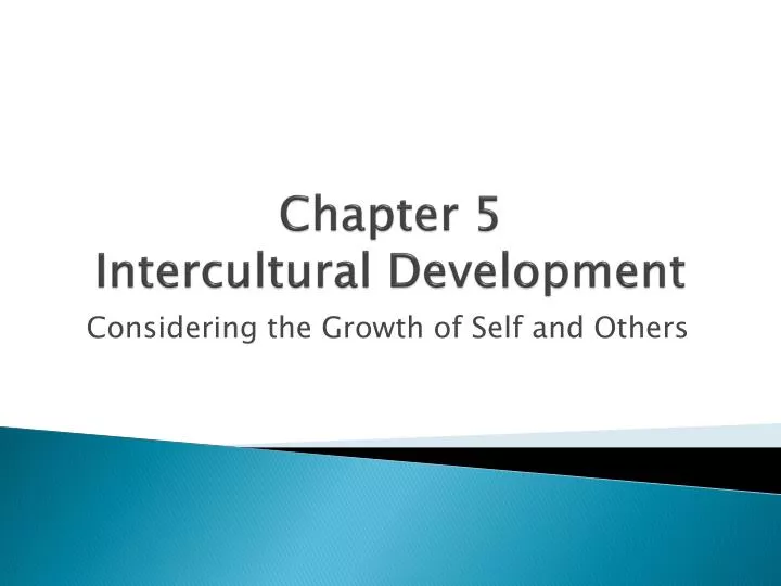 chapter 5 intercultural development