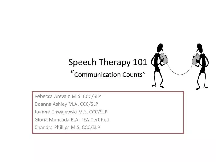 speech therapy 101 communication counts