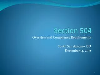 Section 504