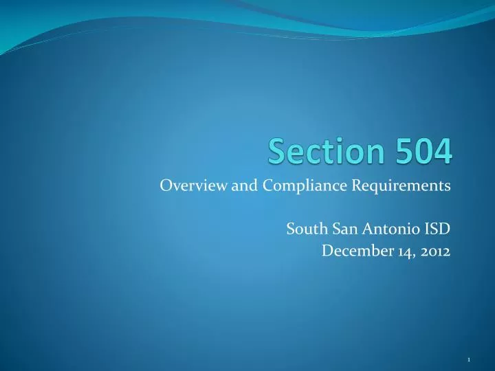 section 504