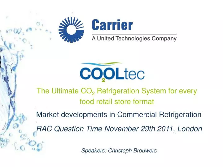 the ultimate co 2 refrigeration system for every food retail store format