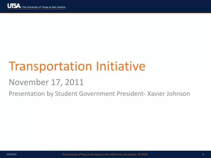 transportation initiative