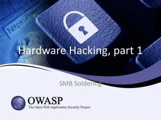 Hardware Hacking, part 1